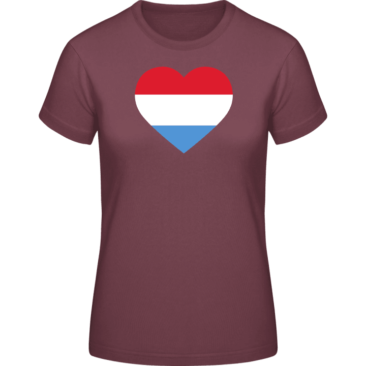 Netherlands Heart Flag T-shirt för kvinnor 0 image