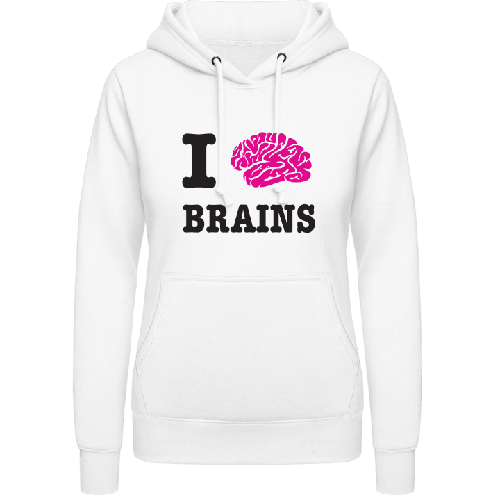 I Love Brains Frauen Kapuzenpulli contain pic