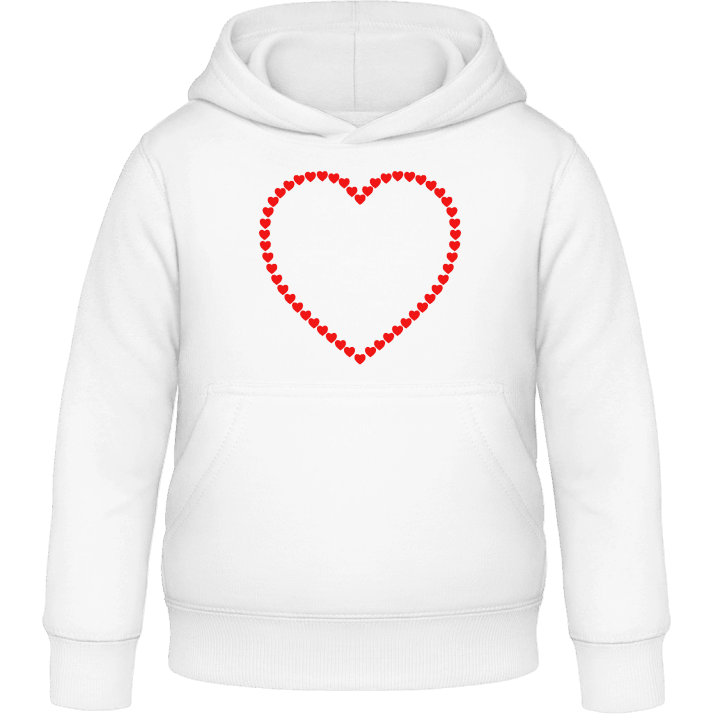 Hearts Outline Sweat à capuche pour enfants contain pic