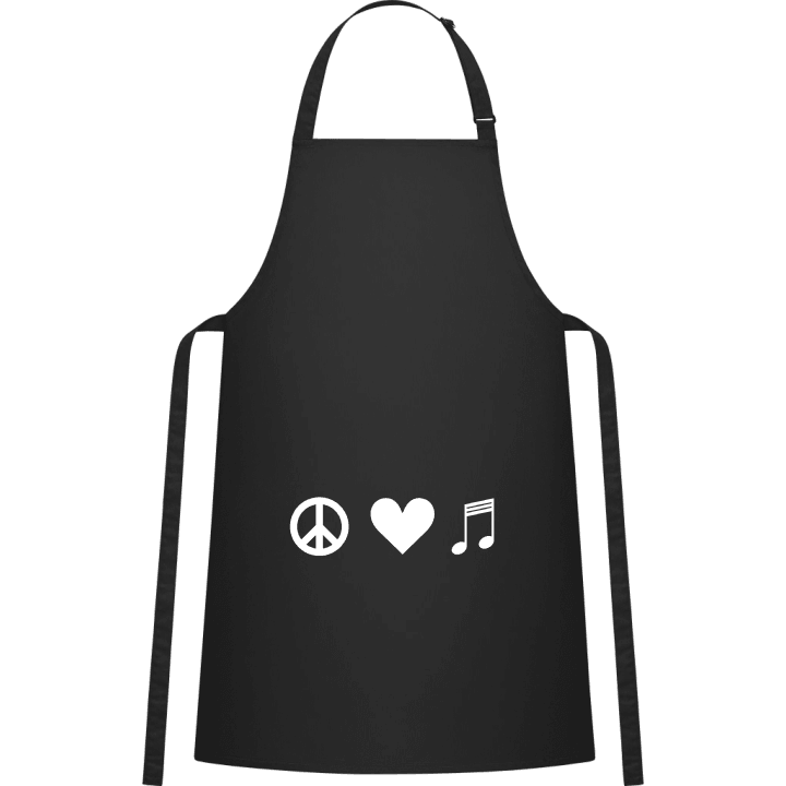 Peace Heart Music Kochschürze contain pic