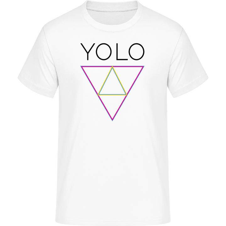 YOLO Triangle T-Shirt contain pic