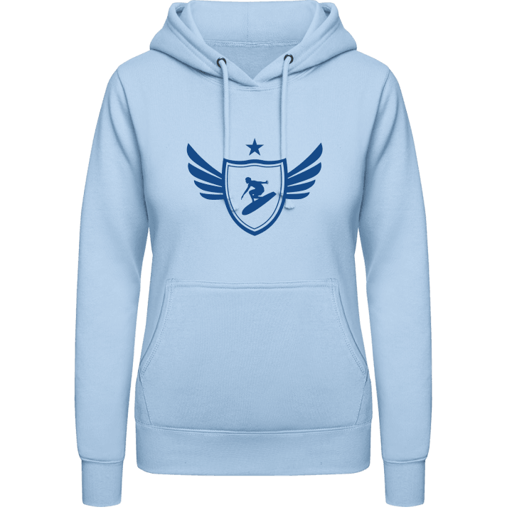 Surfer Star Wings Vrouwen Hoodie contain pic