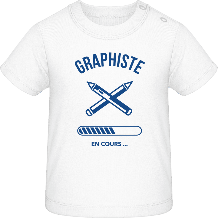 Graphiste en cours T-shirt för bebisar contain pic