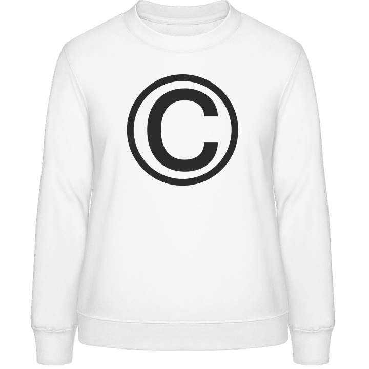 Copyright Frauen Sweatshirt contain pic