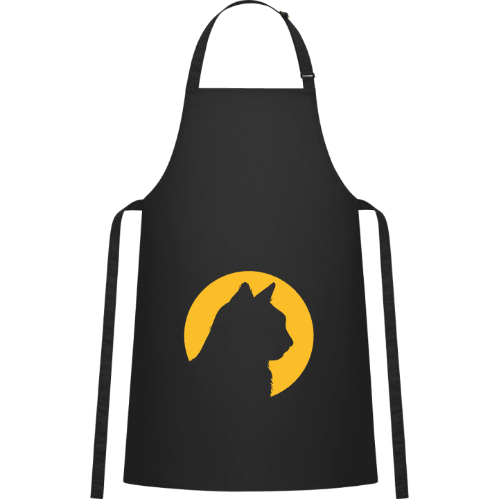 Cat Head In Moonlight Tablier de cuisine 0 image