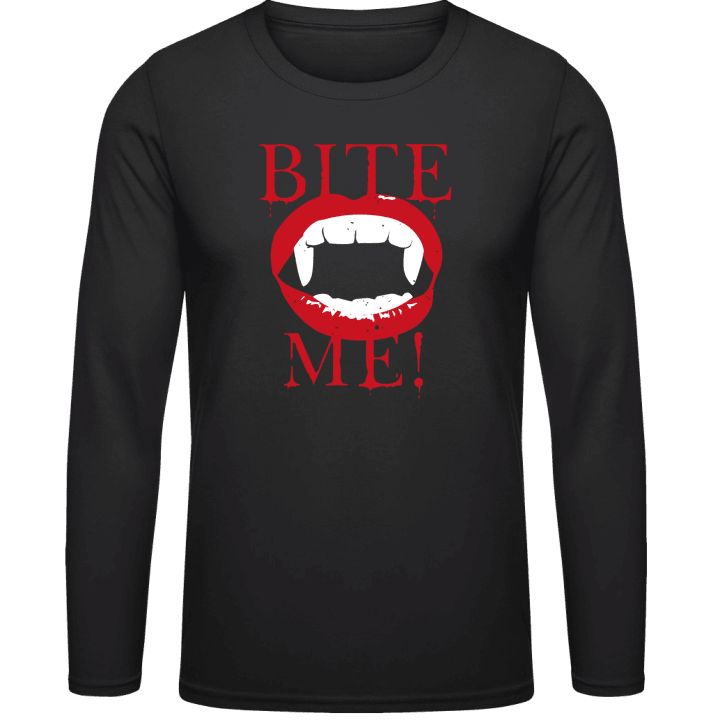 Bite Me Vamp Langermet skjorte contain pic