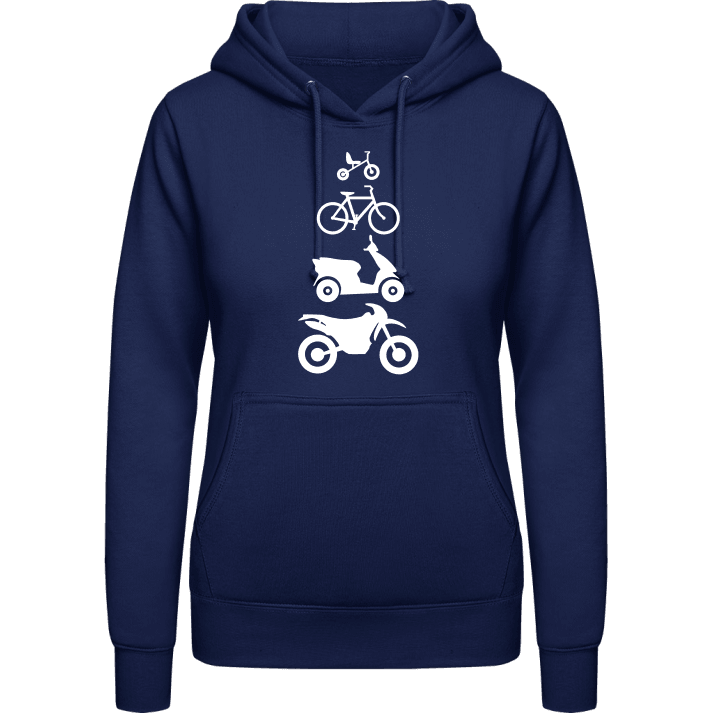 Evolution Bicycle Scooter Motorcycle  Vrouwen Hoodie 0 image