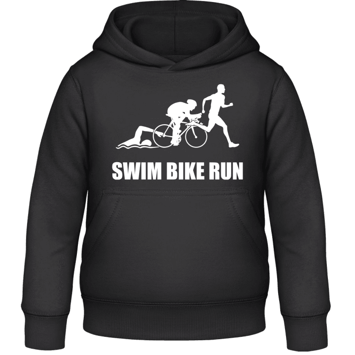 Swim Bike Run Barn Hoodie contain pic
