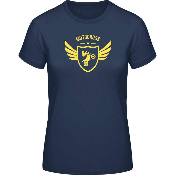 Motocross Winged Frauen T-Shirt contain pic