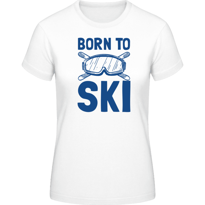 Born To Ski Logo Frauen T-Shirt contain pic