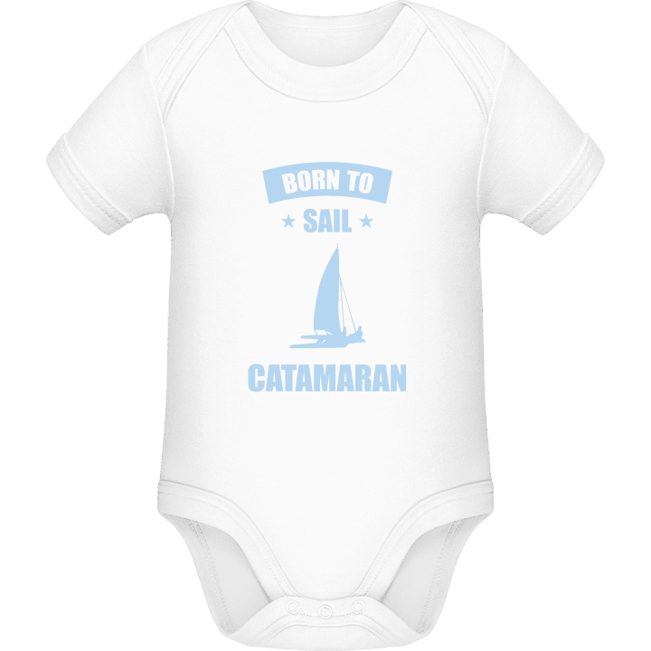 Born To Sail Catamaran Baby romperdress contain pic