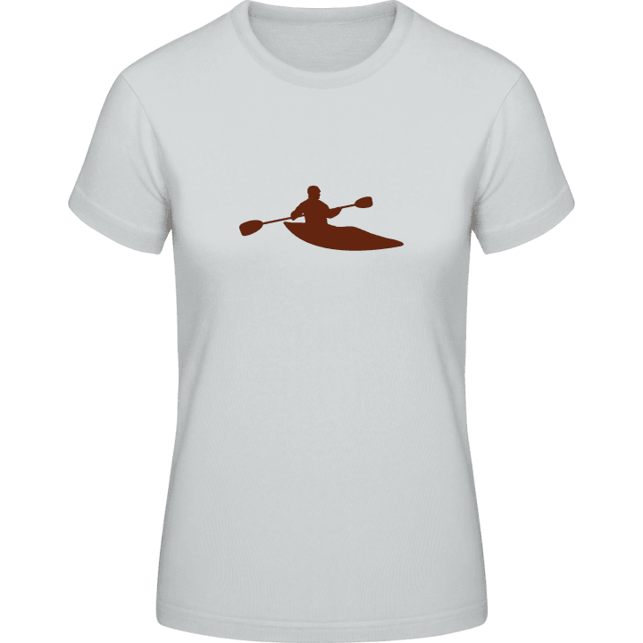 Kayaker Silhouette T-skjorte for kvinner contain pic