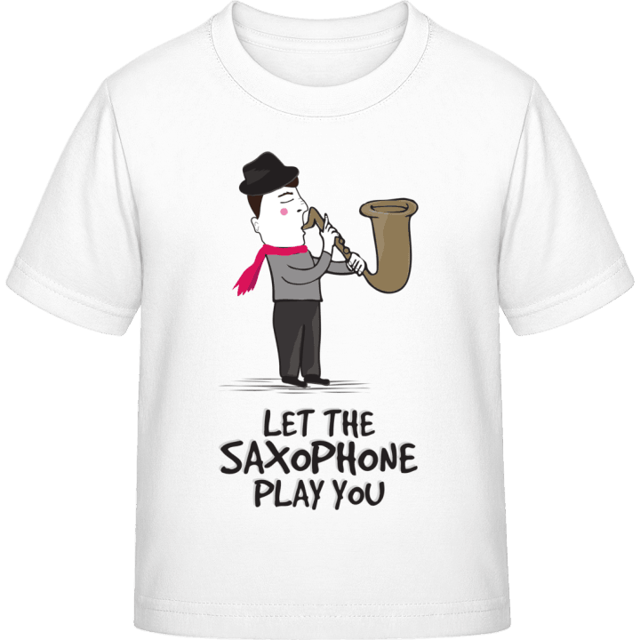 Let The Saxophone Play You T-shirt för barn contain pic
