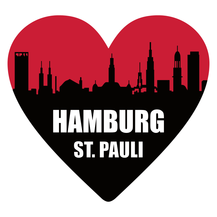 Hamburg St. Pauli Herz Vrouwen Lange Mouw Shirt 0 image