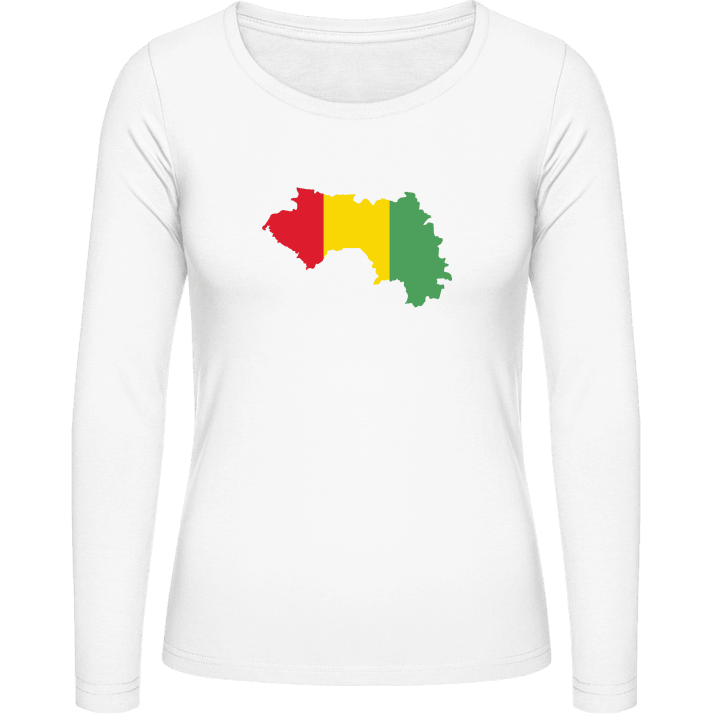 Guinea Map T-shirt à manches longues pour femmes 0 image