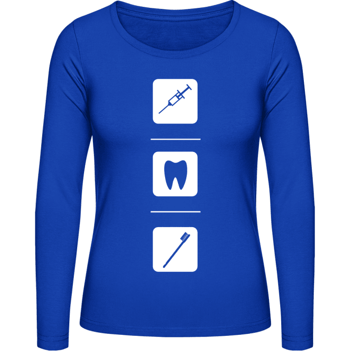 Dentist Tools Kvinnor långärmad skjorta contain pic