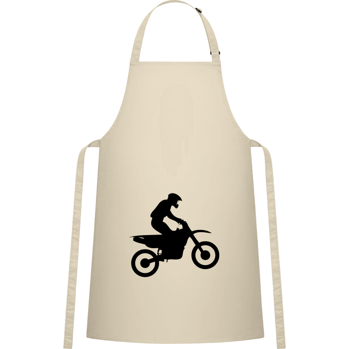 Motocross Driver Silhouette Forklæde til madlavning 0 image