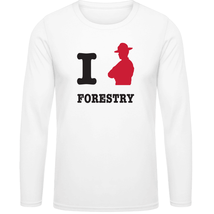 I Love Forestry T-shirt à manches longues contain pic