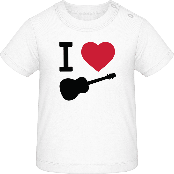 I Love Guitar Baby T-skjorte contain pic