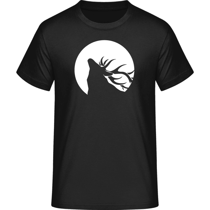 Deer with Moon T-skjorte 0 image