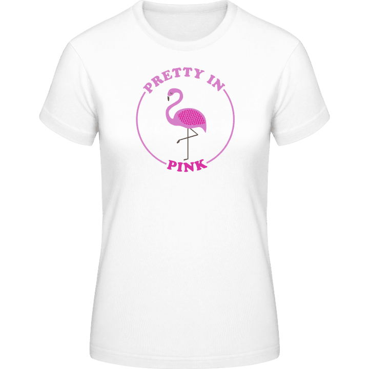 Pretty In Pink Flamingo Vrouwen T-shirt contain pic