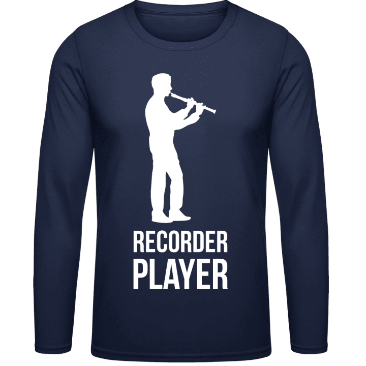 Recorder Player Langarmshirt contain pic