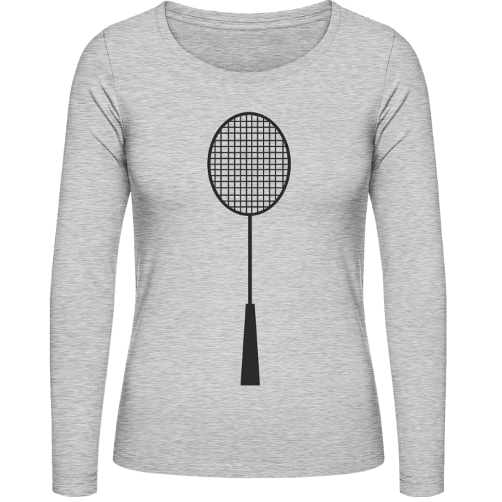 Badminton Racket Camisa de manga larga para mujer contain pic
