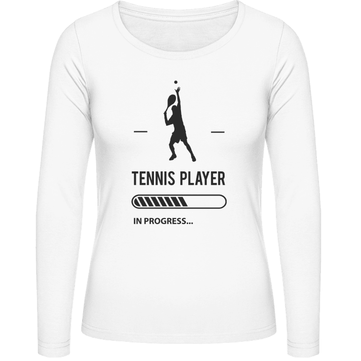 Tennis Player in Progress Vrouwen Lange Mouw Shirt contain pic
