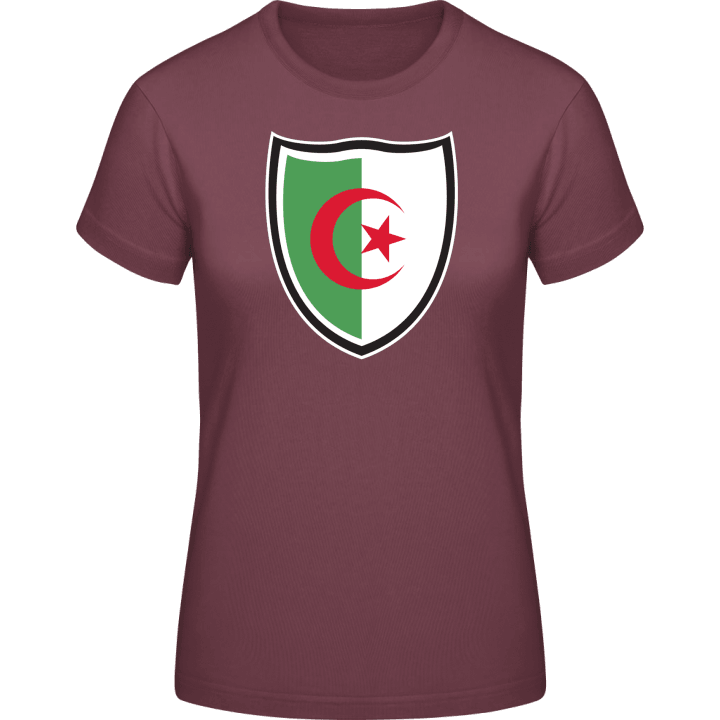 Algeria Flag Shield T-skjorte for kvinner contain pic