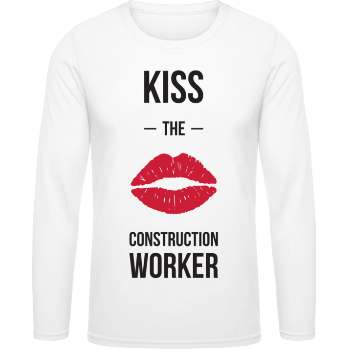Kiss The Construction Worker Långärmad skjorta contain pic