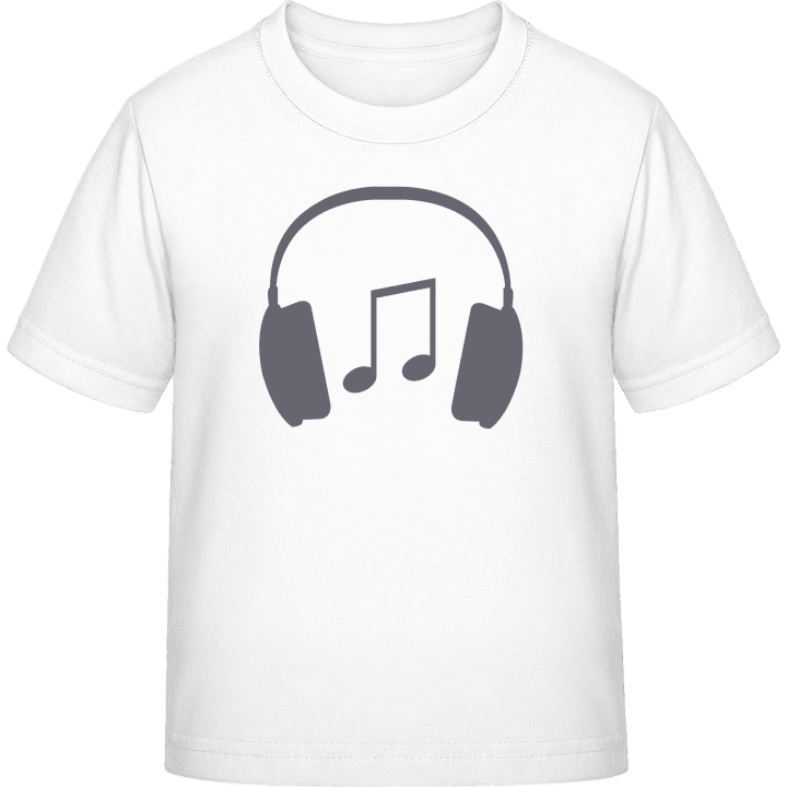Headphones with Music Note T-shirt för barn contain pic