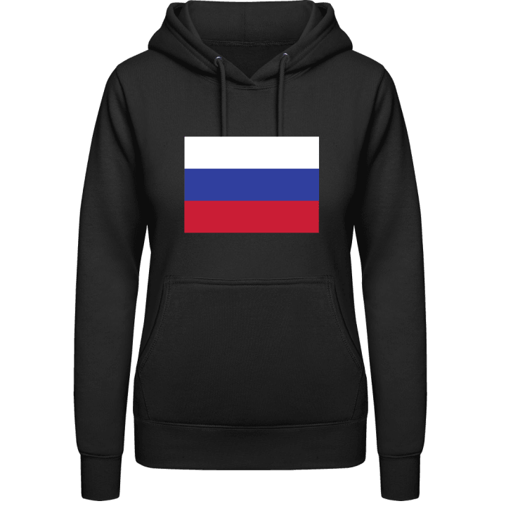 Russian Flag Felpa con cappuccio da donna contain pic