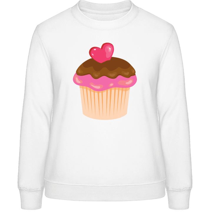 Cupcake Illustration Sweatshirt för kvinnor contain pic