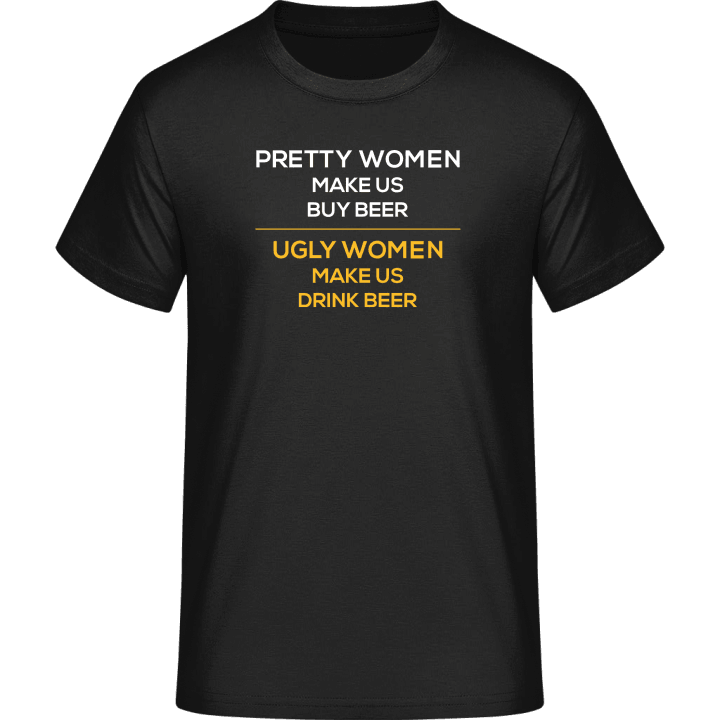 Pretty Women Ugly Women T-Shirt contain pic