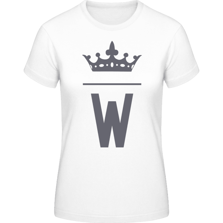 W Initial Letter T-shirt pour femme 0 image