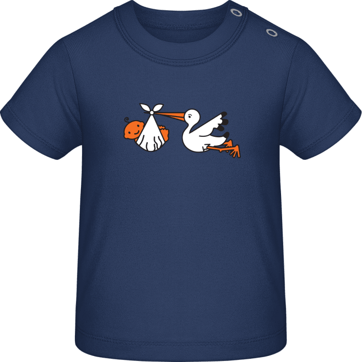 Stork With Baby T-shirt för bebisar 0 image