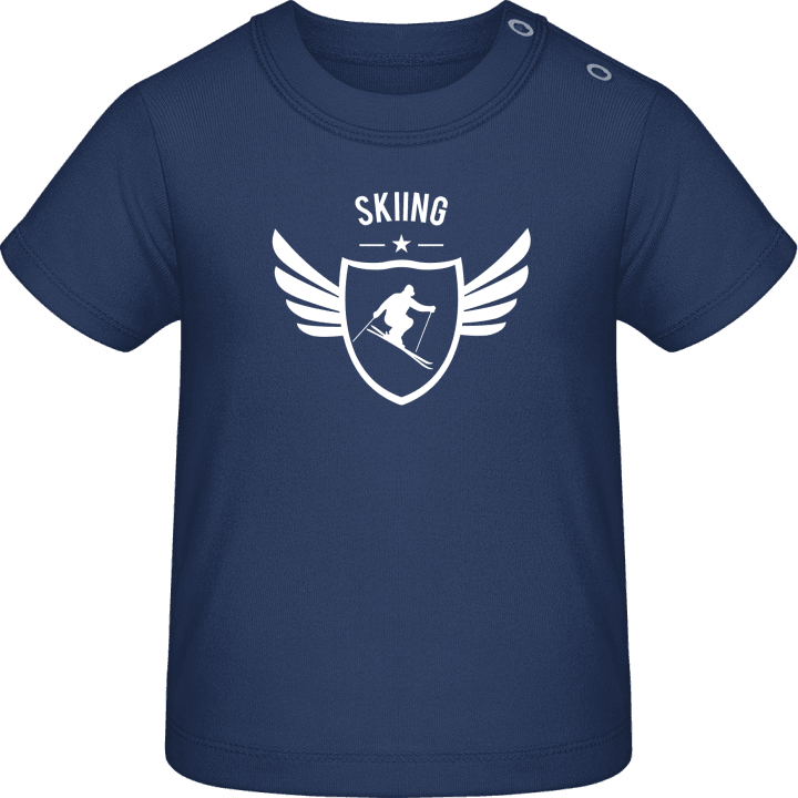 Skiing Winged T-shirt bébé contain pic