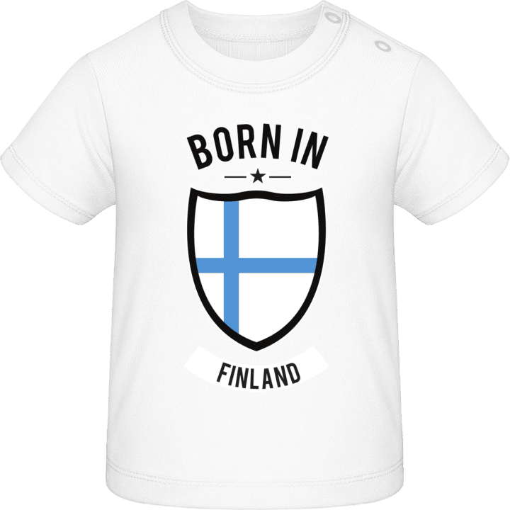 Born in Finland Baby T-skjorte contain pic
