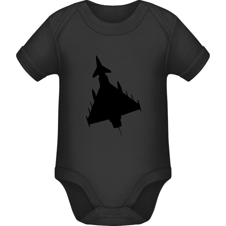 Fighter Jet Silhouette Baby Romper contain pic