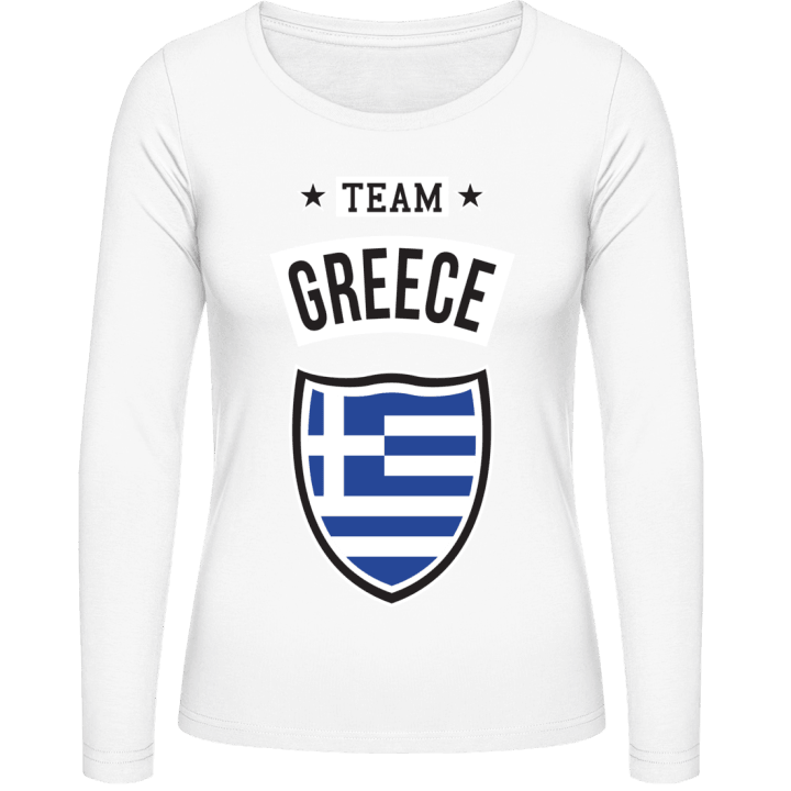 Team Greece Langermet skjorte for kvinner contain pic