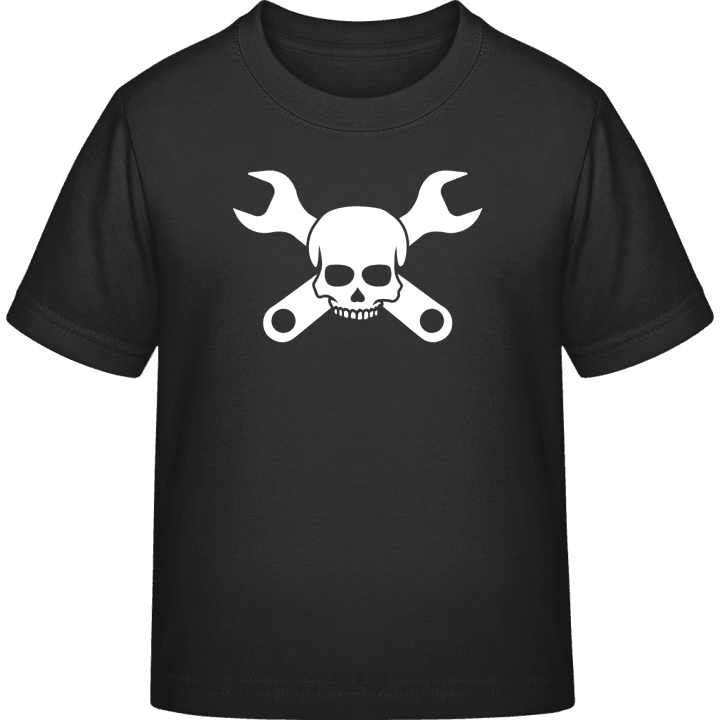 Craftsman Mechanic Skull T-skjorte for barn contain pic
