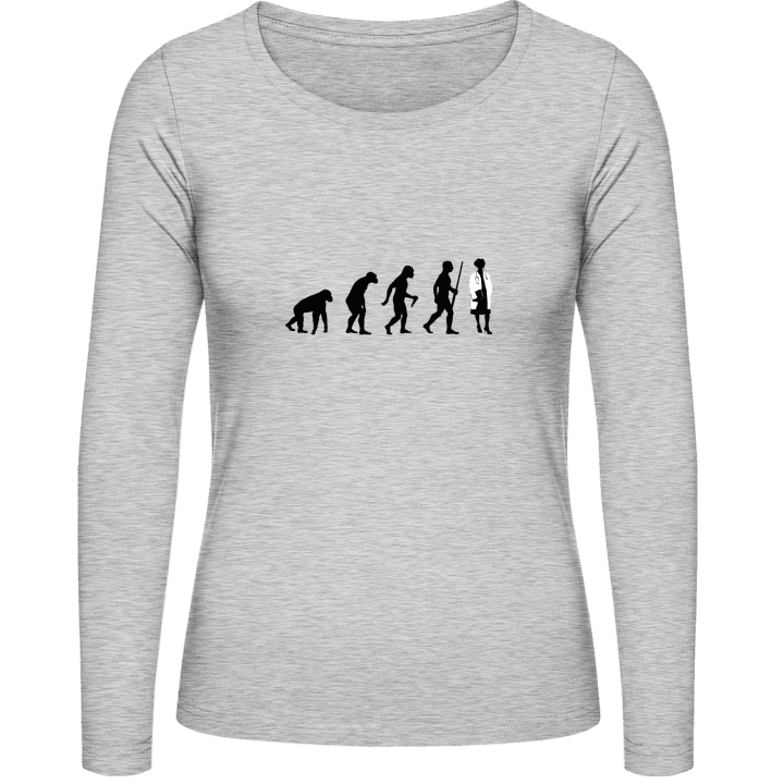 Female Doctor Evolution Vrouwen Lange Mouw Shirt contain pic