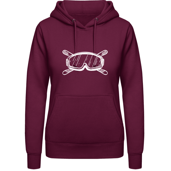 Snowboard Sking Goggle Vrouwen Hoodie contain pic