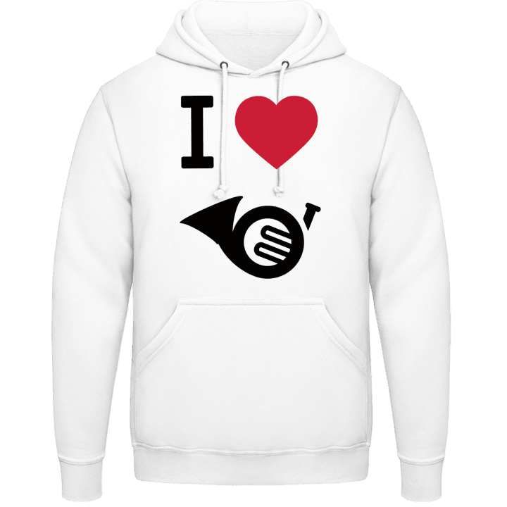 I Heart French Horn Hoodie contain pic