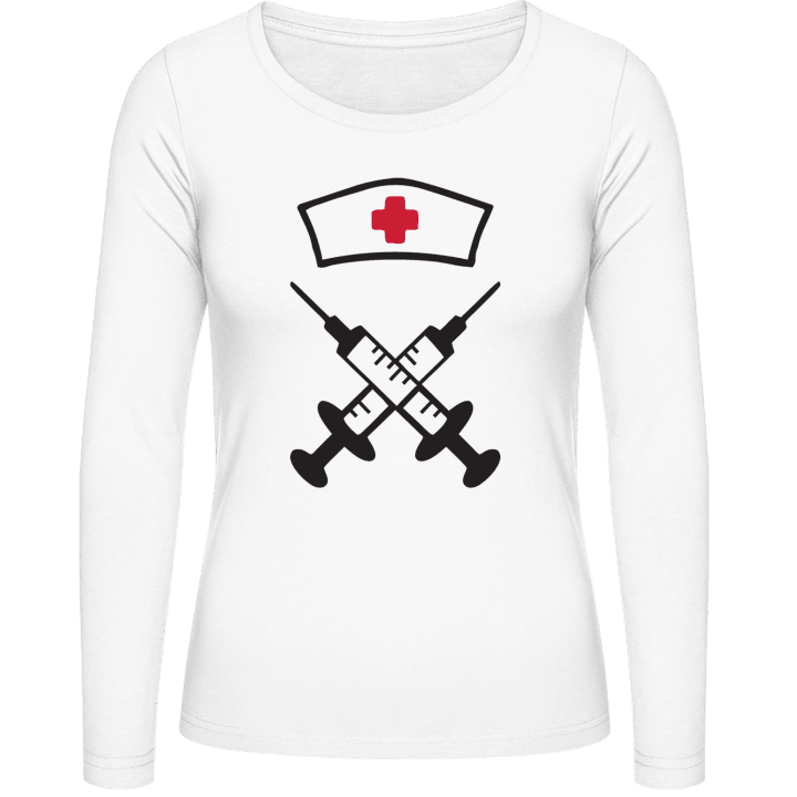 Nurse Equipment Langermet skjorte for kvinner contain pic