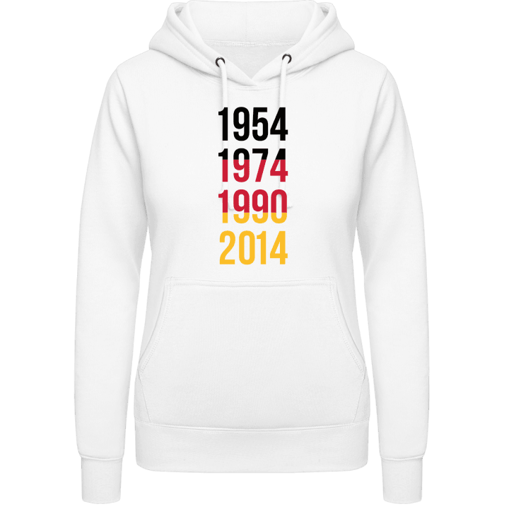 1954 1974 1990 2014 Vrouwen Hoodie contain pic