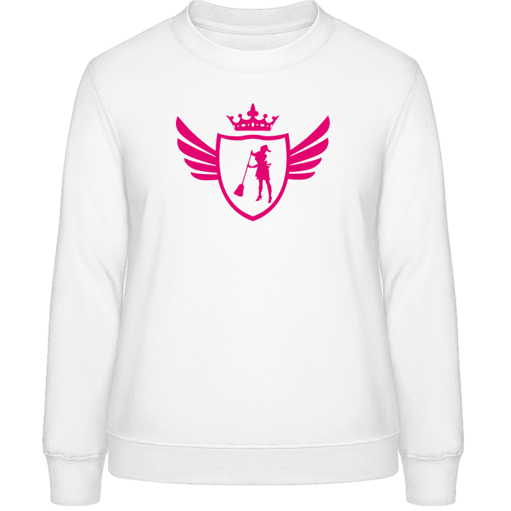 Cleaner Winged Frauen Sweatshirt contain pic