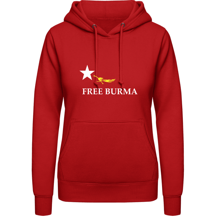 Free Burma Sudadera con capucha para mujer contain pic