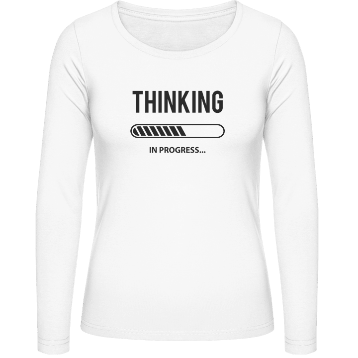 Thinking In Progress Langermet skjorte for kvinner contain pic