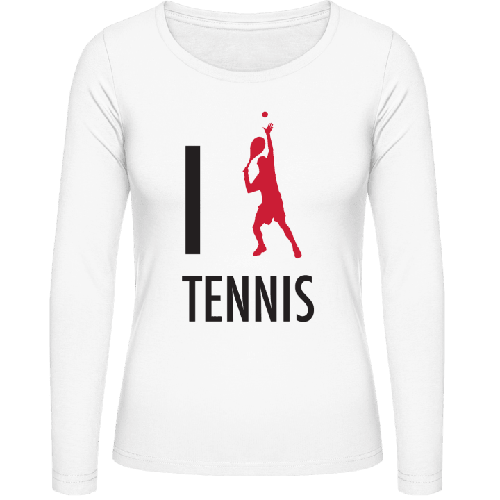 I Love Tennis Frauen Langarmshirt contain pic